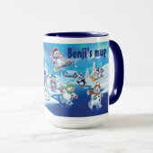 Winter Wonderland Schnee Menschen Tasse individuel (VorderseiteRechts)