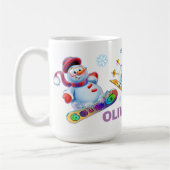 Winter Wonderland Schnee Menschen Tasse individuel (Links)
