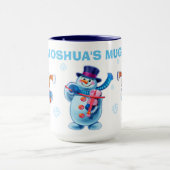 Winter Wonderland Schnee Menschen Tasse individuel (Zentrum)