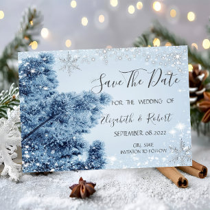 Winter Wonderland, Schnee, Schneeflocken Merken Si Save The Date
