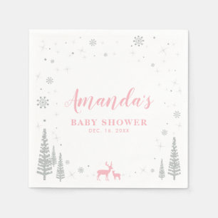 Winter Wonderland Schneebaby-Party Serviette