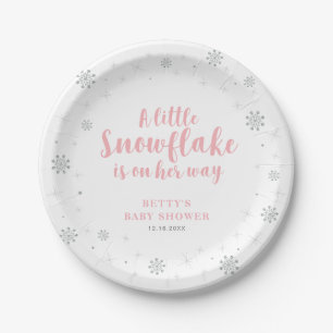 Winter Wonderland Schneebaby Shower Papierplatten Pappteller