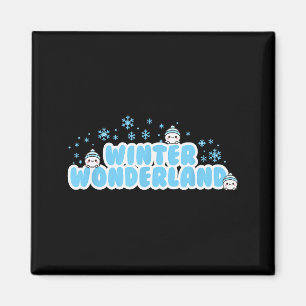 Winter Wonderland Schneeball Magnet