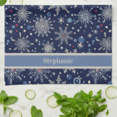 Winter Wonderland-Schneeflocke Geschirrtuch (Gefaltet)