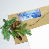 Winter Wonderland Schneeflocken Läden und Blasen