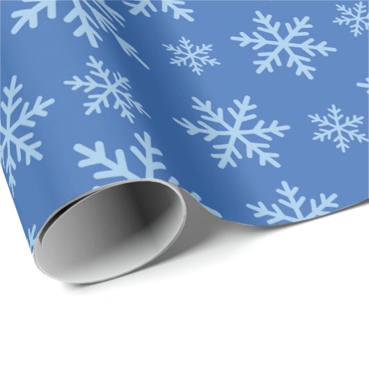Winter Wonderland Schneeflocken Weihnachten Nahtlo Geschenkpapier (Rolleneckpunkt)