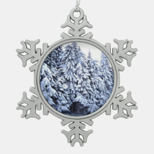 Winter Wonderland Schneeflocken Zinn-Ornament