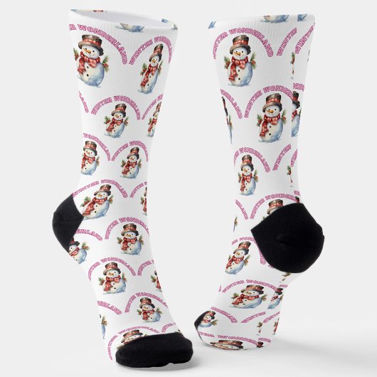 Winter Wonderland Schneemänner Socken
