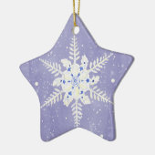 Winter Wonderland Schneeszene Pine Trees Ornament (Links)