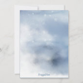 Winter Wonderland Schneeweihnachtsfeier Einladung (Rückseite)