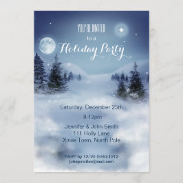 Winter Wonderland Schneeweihnachtsfeier Einladung