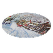 Winter Wonderland Schneidebrett (Ecke)