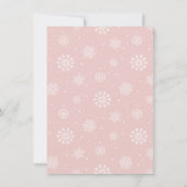 Winter Wonderland seine kalte Außendusche Dankeskarte (Rückseite)