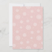 Winter Wonderland seine kalte Außendusche Einladung (Rückseite)