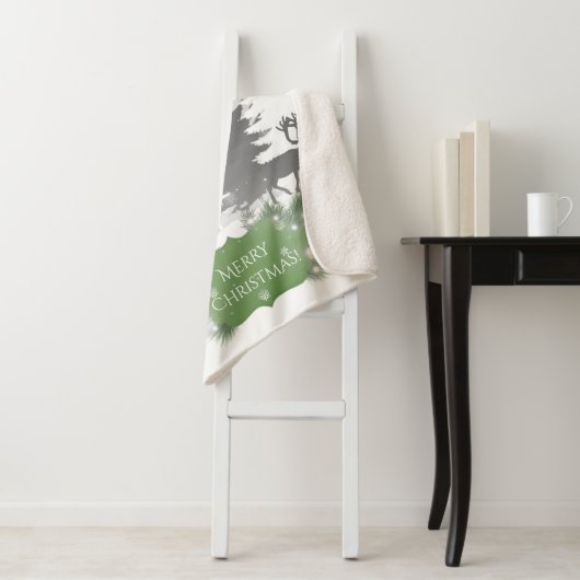 Winter Wonderland Sherpa Blanket - Grün Sherpadecke (Beispiel)