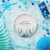 Winter Wonderland Silver Snow Baby Dusche Party Pa Pappteller (Party)