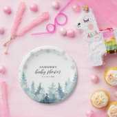 Winter Wonderland Silver Snow Baby Dusche Party Pa Pappteller (Party)
