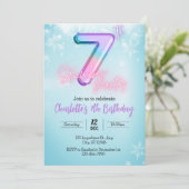 `winter Wonderland Slumber Party Einladung (Stehend Vorderseite)