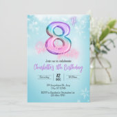 Winter Wonderland Slumber Party Einladung (Stehend Vorderseite)