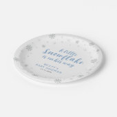 Winter Wonderland Snow Baby Dusche Teller (Schrägansicht)