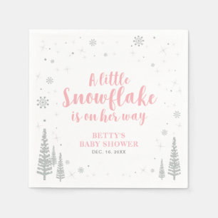 Winter Wonderland Snow Baby Shower Papier Serviett Serviette