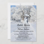 Winter Wonderland Snow Bridal Dusche Einladung (Vorderseite)