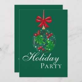 Winter Wonderland Snow Globe Holiday Party Einladung