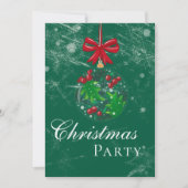 Winter Wonderland Snow Globe Weihnachts-Party Einladung (Vorderseite)