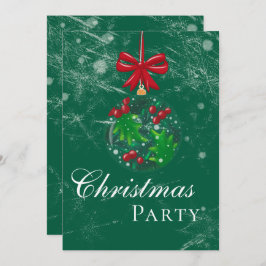 Winter Wonderland Snow Globe Weihnachts-Party Einladung