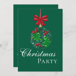 Winter Wonderland Snow Globe Weihnachts-Party Einladung