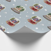 Winter Wonderland Snow Globes Geschenkpapier (Ecke)
