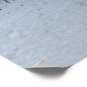 Winter Wonderland Snow Park Blank Card Poster (Ecke)