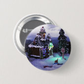 Winter Wonderland Snow Scene 2020 Button (Vorne & Hinten)