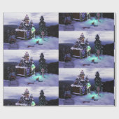 Winter Wonderland Snow Scene 2020 Geschenkpapier (Flach)