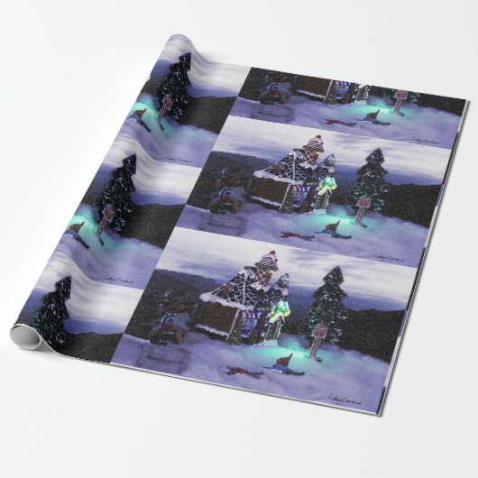 Winter Wonderland Snow Scene 2020 Geschenkpapier (Ungerollt)