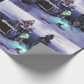 Winter Wonderland Snow Scene 2020 Geschenkpapier (Ecke)