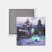 Winter Wonderland Snow Scene 2020 Magnet (Vorderseite/Rückseite)