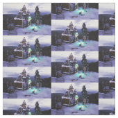 Winter Wonderland Snow Scene 2020 Stoff (Muster)