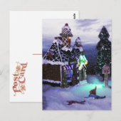 Winter Wonderland Snow Scene Postkarte (Vorne/Hinten)