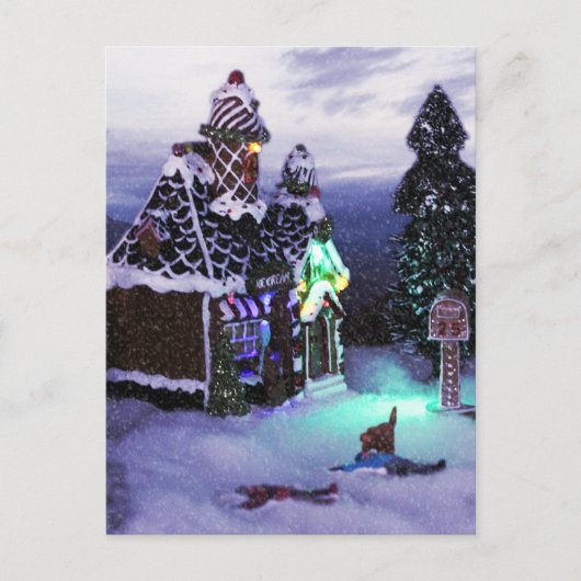 Winter Wonderland Snow Scene Postkarte (Vorderseite)