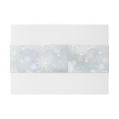 Winter Wonderland Snow Wedding Einladung Einladungsbanderole (Rückseitenbeispiel)