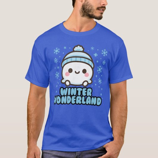 Winter Wonderland Snowball vintage T-Shirt (Vorderseite)
