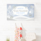 Winter Wonderland Snoweflakes backdrop Banner (Insitu)