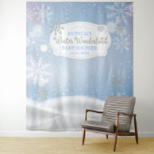 Winter Wonderland Snoweflakes backdrop Wandteppich (Beispiel)