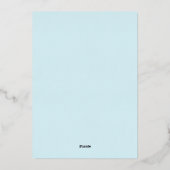 Winter Wonderland Snowflake Dress Brautparty Folieneinladung (Rückseite)