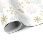 Winter Wonderland Snowflake Geschenkpapier (Rolleneckpunkt)