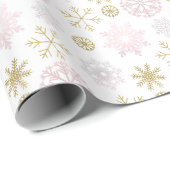 Winter Wonderland Snowflake Geschenkpapier (Rolleneckpunkt)