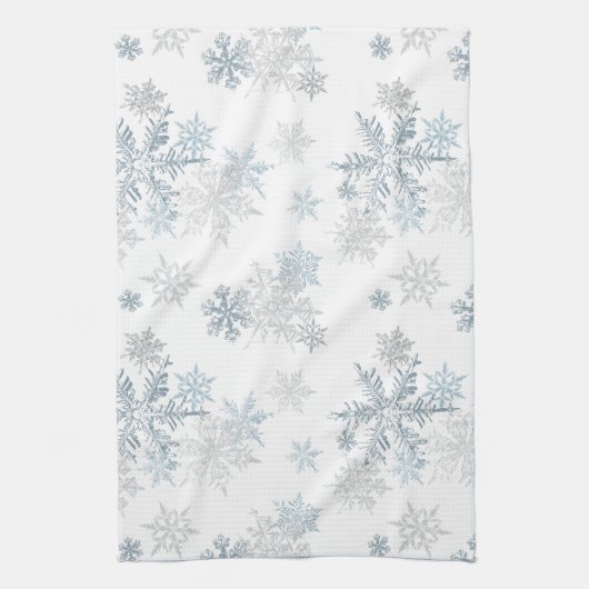 Winter Wonderland Snowflake Geschirrtuch (Vertikal)