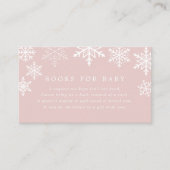 Winter Wonderland Snowflake Girl Babydusche Begleitkarte (Vorderseite)