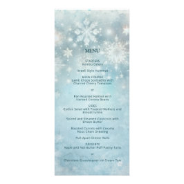 Winter Wonderland Snowflake Hochzeitdetails Beilag Werbekarte